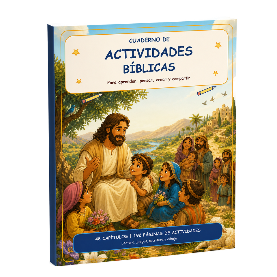 Cuaderno de Actividades Bíblicas incluido en el pack